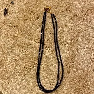 Black beaded necklace